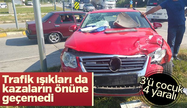Batakköy Kavşağında Trafik Kazası
