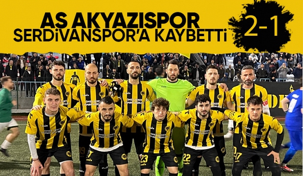 As Akyazıspor Play Off da kayıp