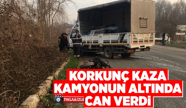 Akyazı'da motosikletli kamyonun altında can verdi - Akyazı Haber Akyazı'nın  Bir Numaralı Haber Sitesi