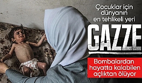 Gazze'de çocuklar yetersiz beslenme nedeniyle ölümle pençeleşiyor