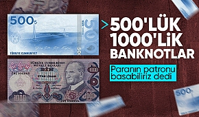 TCMB Fatih Karahan, 500 ve 1000 liralık banknotla ilgili soruyu yanıtladı
